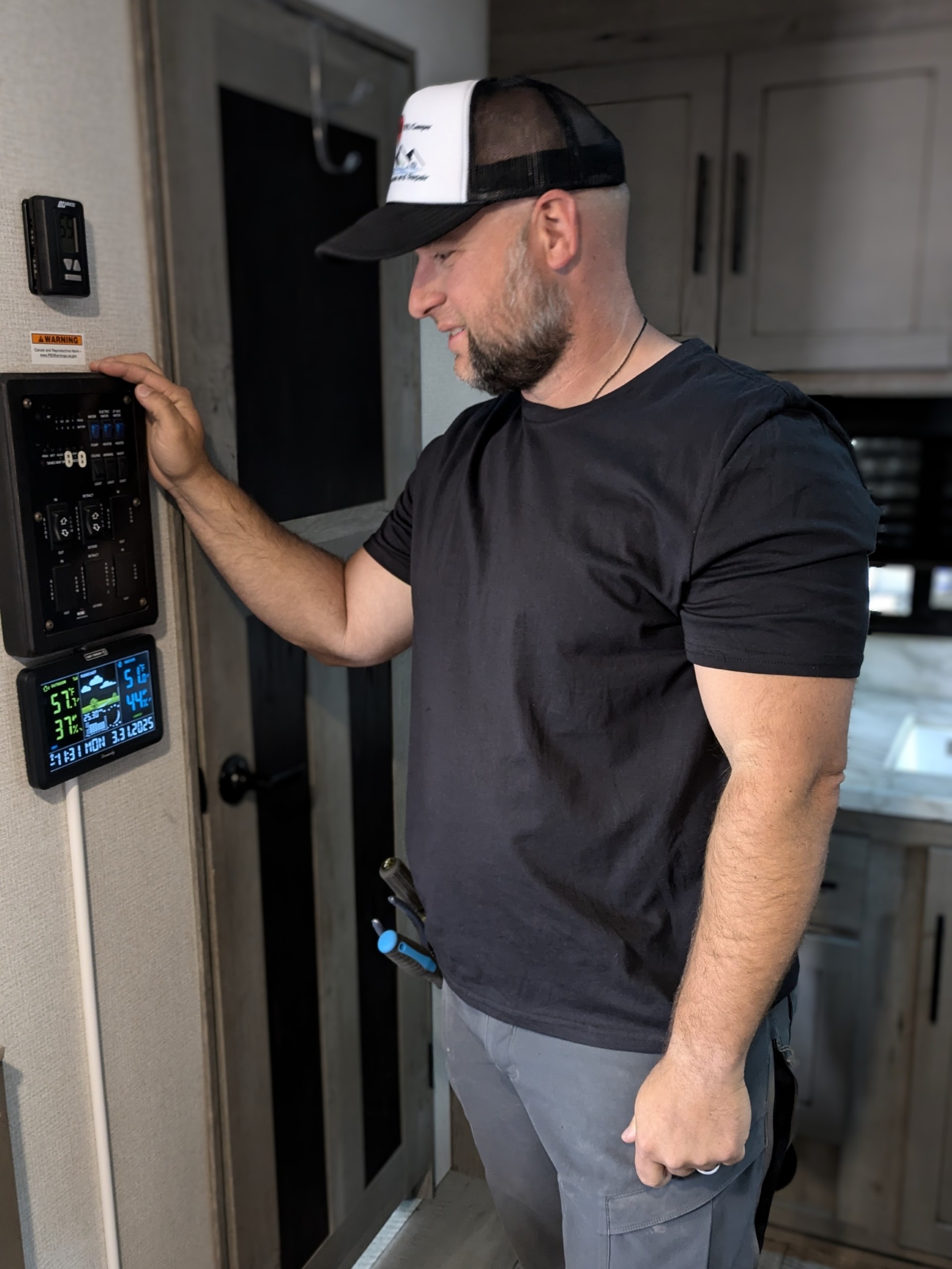 Benn working on an RV